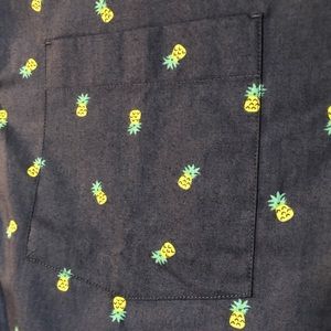 NWT Johnston & Murphy Men’s Pineapple SS Button Up